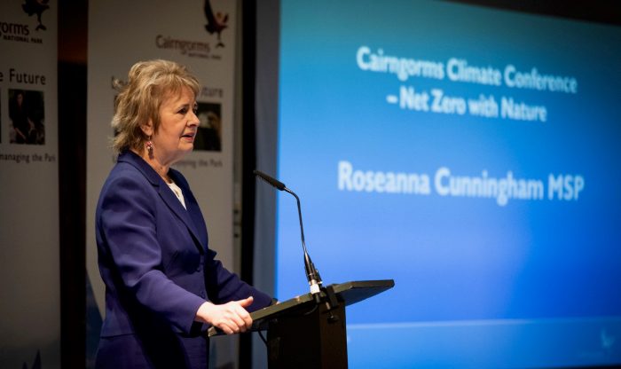 Roseanna Cunningham opens Cairngorms Climate Conference“Net Zero with Nature”