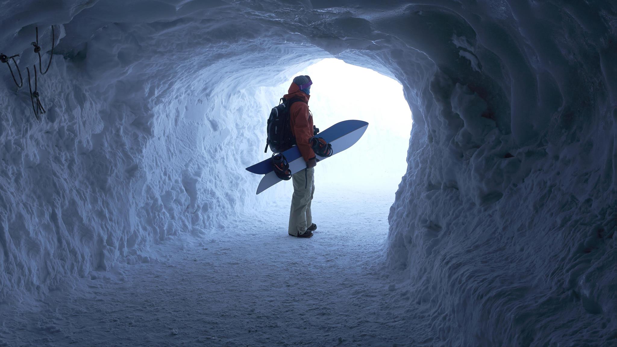 SNOW SURFING IS NOT SNOWBOARDING. IT