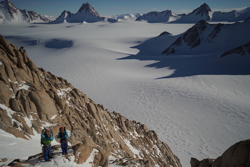 Kite skiing & climbing in Antarctica