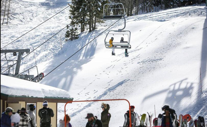 Winter sports enthusiasts enjoy Lee Canyon on opening weekend