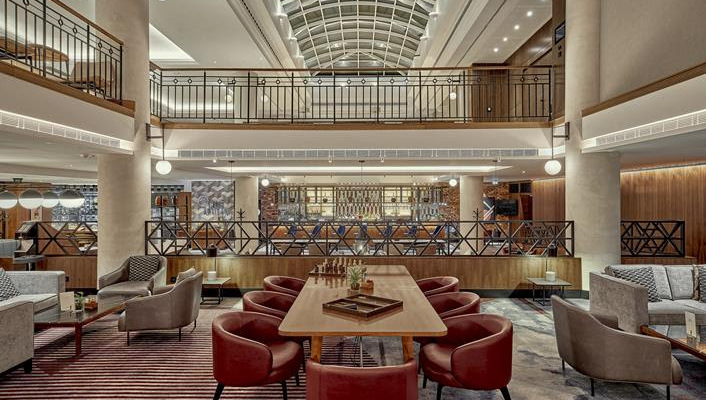 Prague Marriott renovation weaves Czech Cubism into its renewed interiors