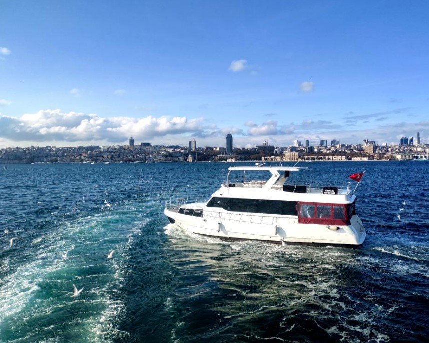 View of Bosporus Strait in Istanbul