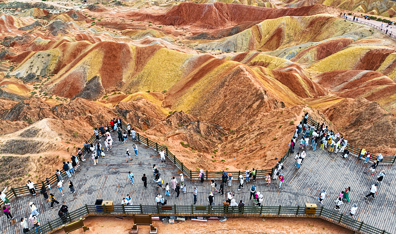 Colorful rock landform stuns the world
