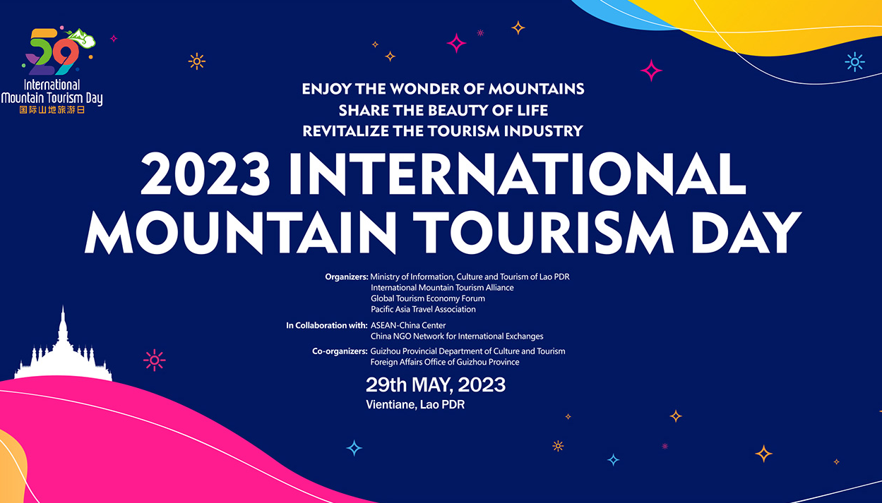 The theme of 2023 "International Mountain Tourism Day" will be held in Laos