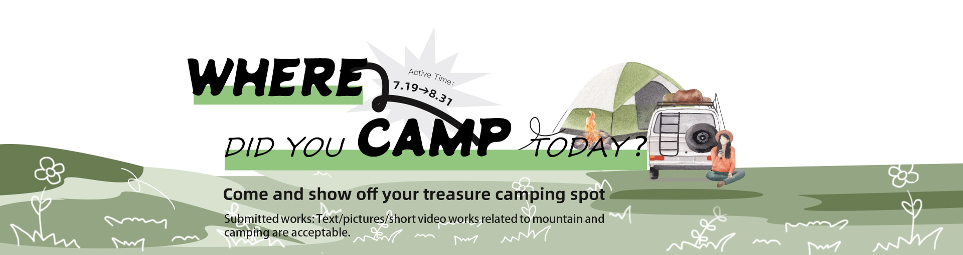 Where did you camp today? Come and show off your treasure campsite