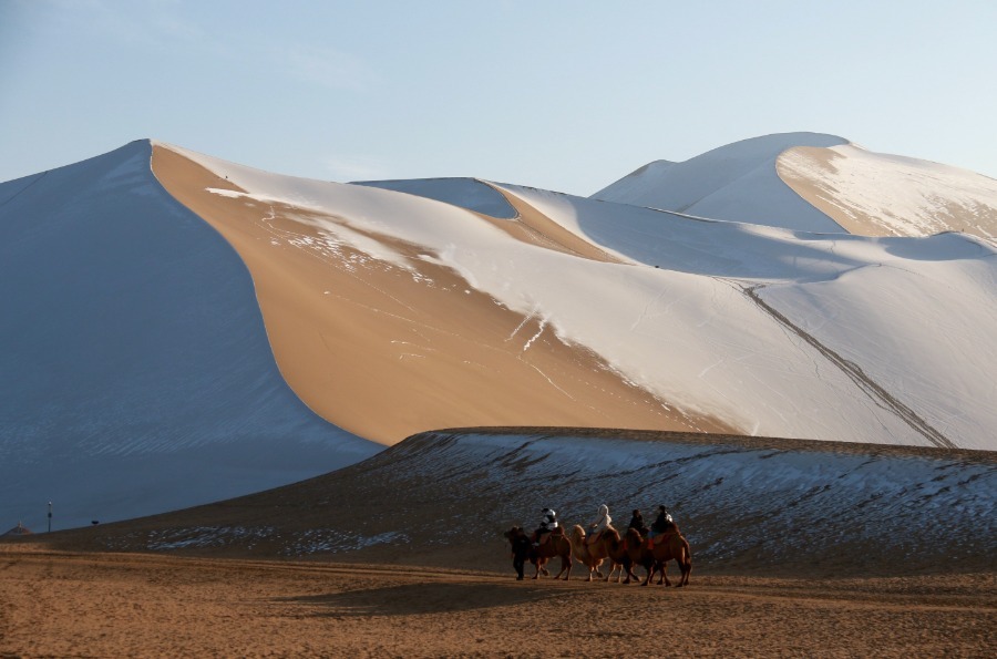 Picturesque winter wonderlands on full display all across China