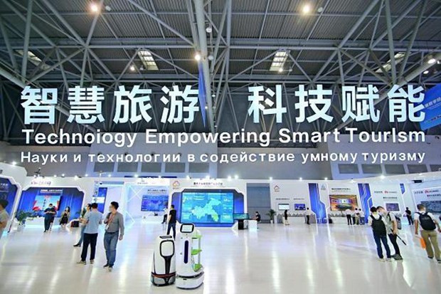 2021中国国际智能产业博览会中国—智博会上合组织数字经济合作展馆智慧旅游展厅正式亮相