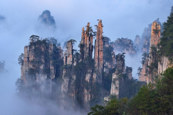 错峰不“错景” 张家界武陵源节后旅游持续火热